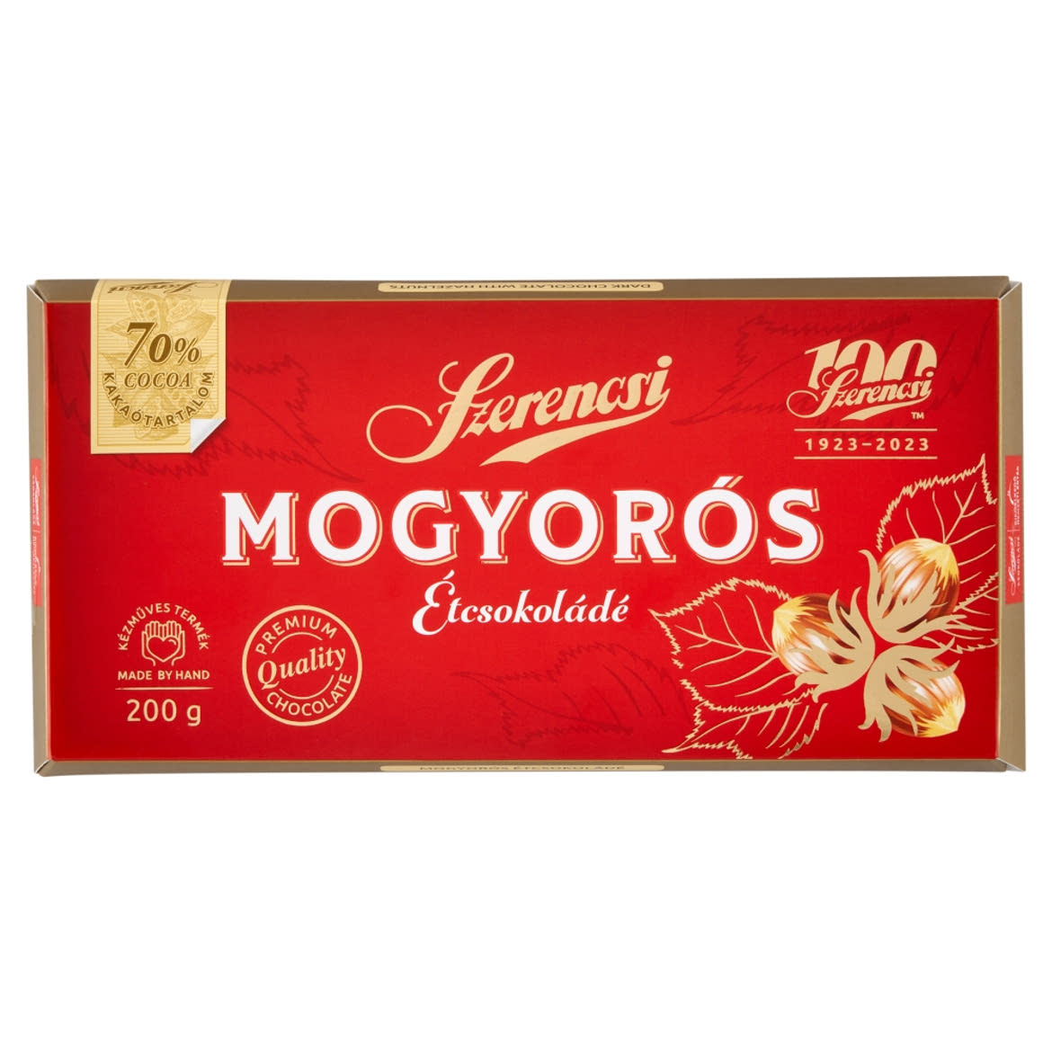 Szerencsi mogyorós étcsokoládé