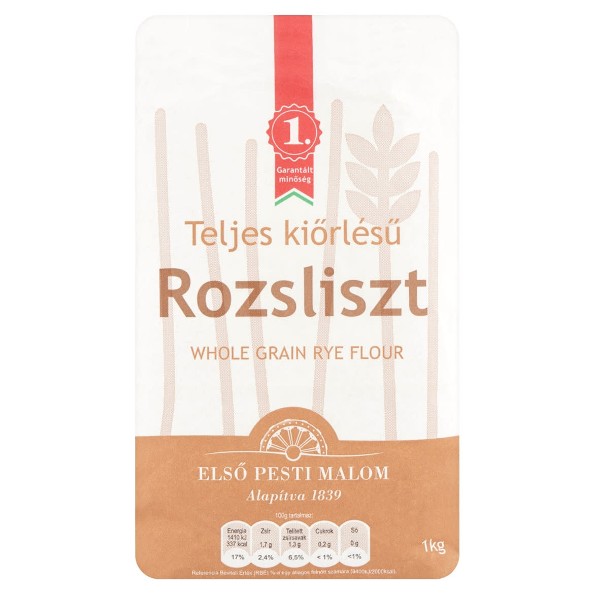 Teljes kiőrlésű rozsliszt