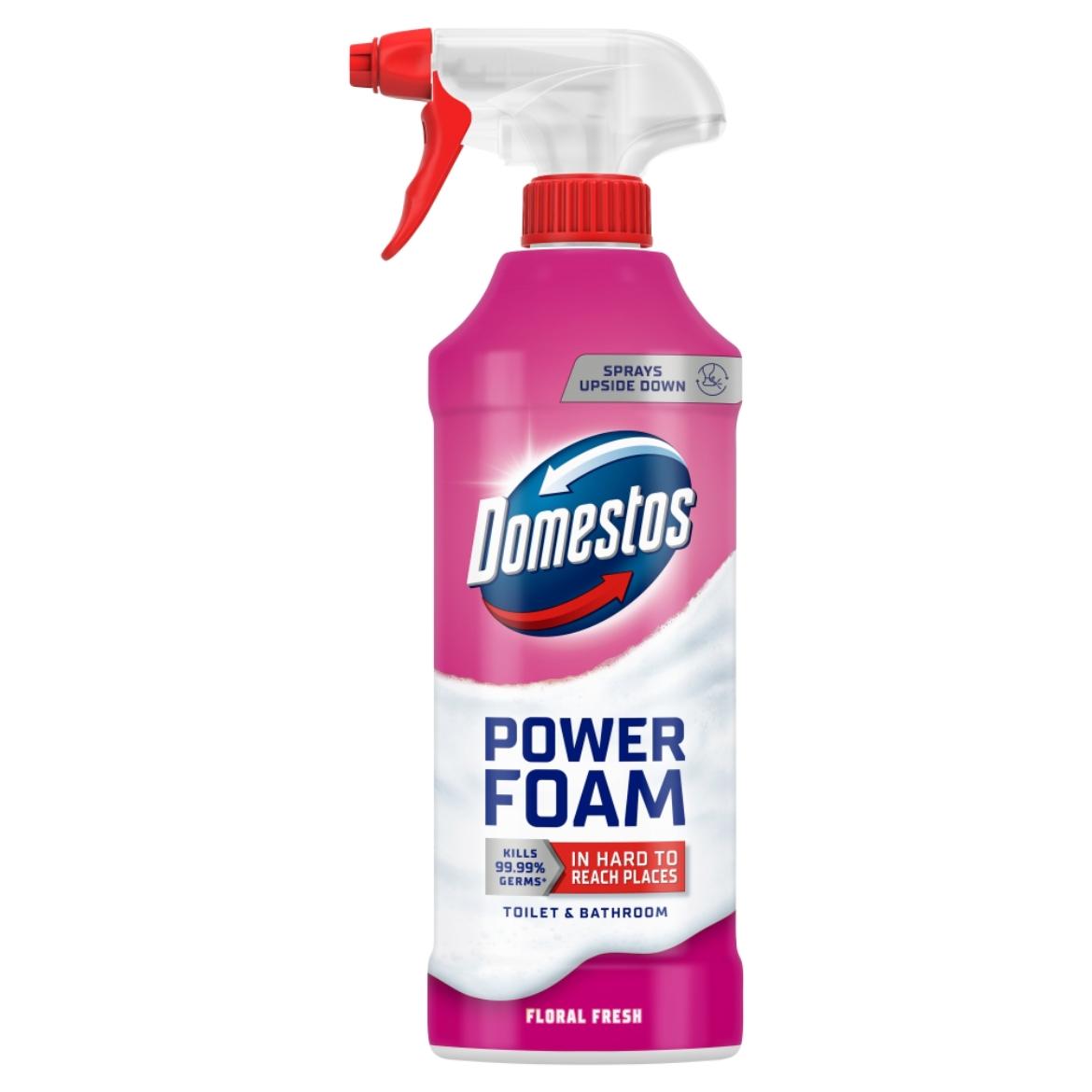 Domestos Power Foam Floral Fresh WC és fürdőszoba tisztító hab