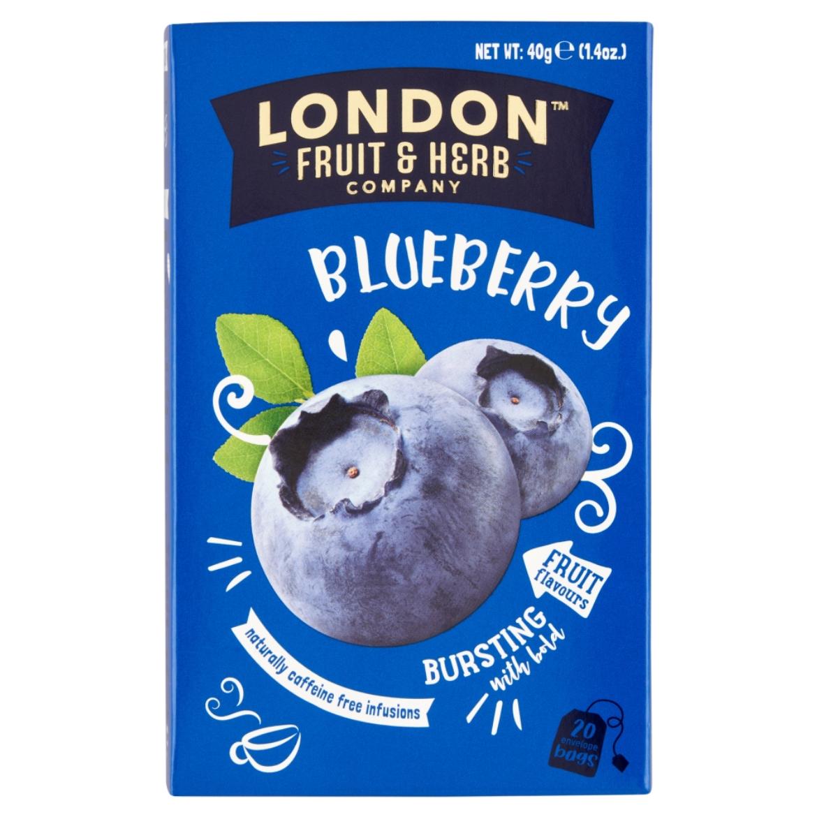 London Fruit & Herb Company Blueberry Bliss feketeáfonya-ízesítésű gyümölcstea 20 filter