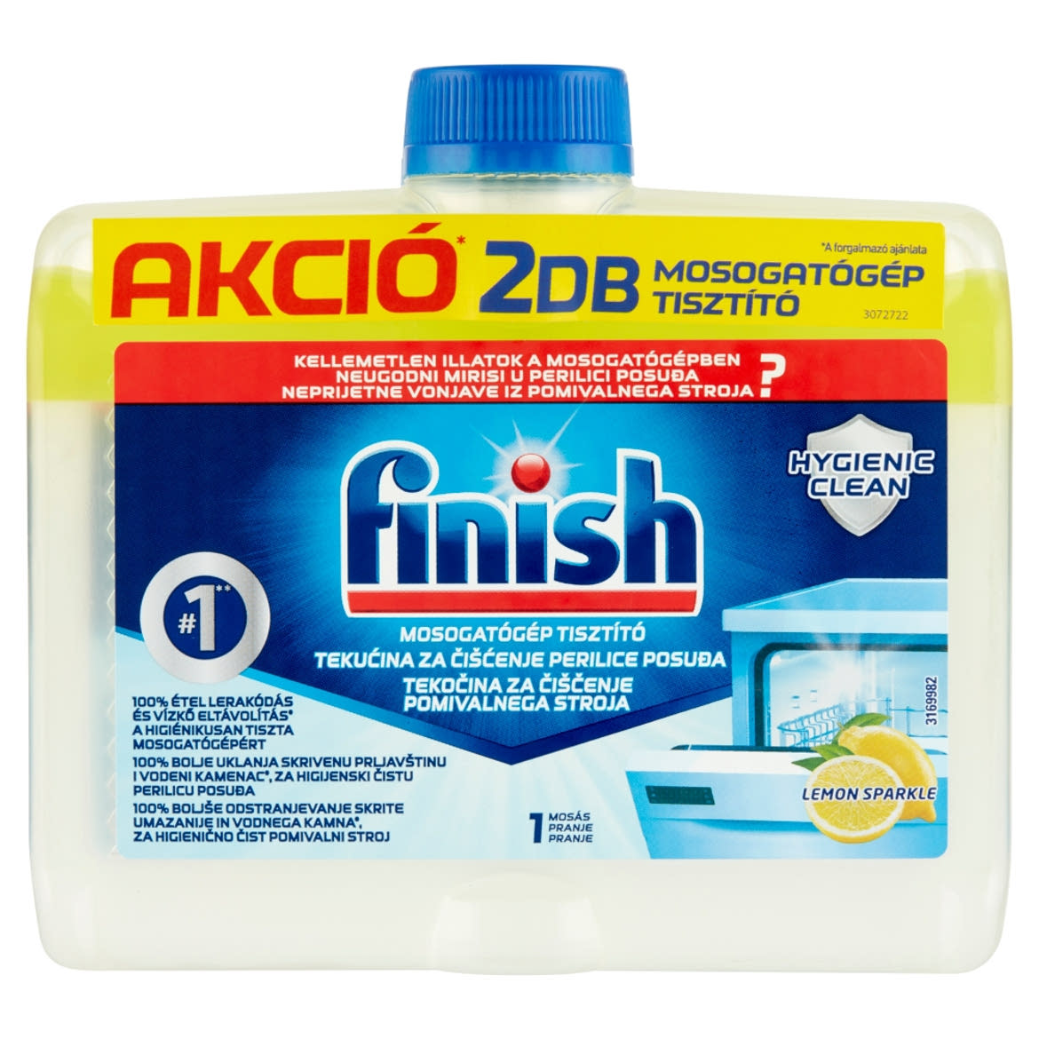 Finish mosogatógép tisztító citromos illattal 2 x