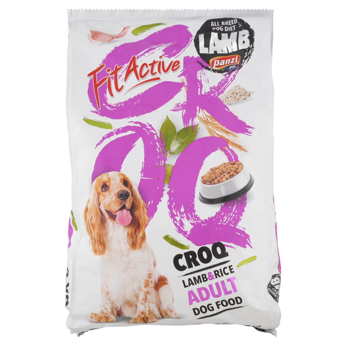 Panzi Fit Active CROQ bárány-rizzsel teljesértékű eledel felnőtt kutyák részére