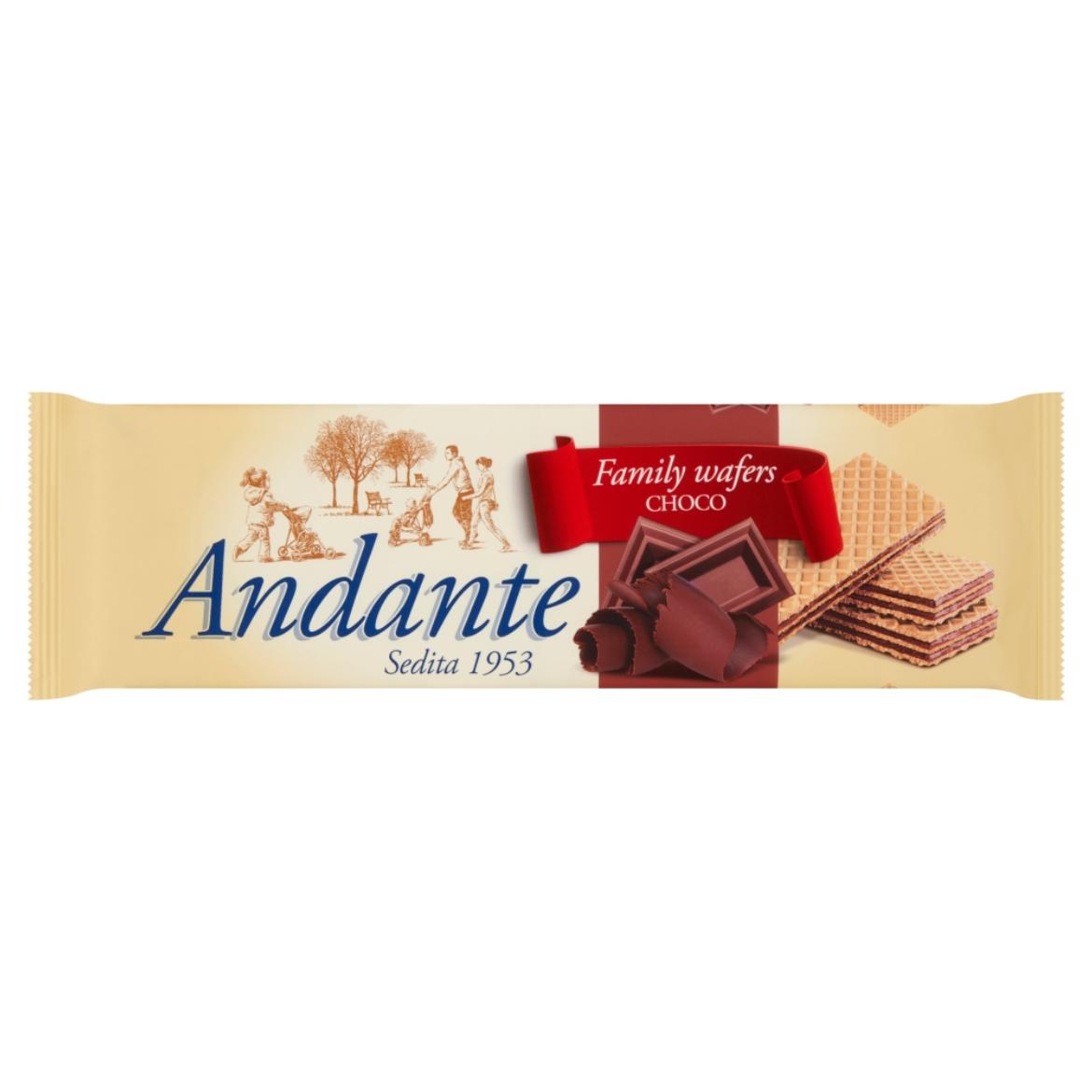 Andante kakaós-csokoládés krémmel töltött ostya