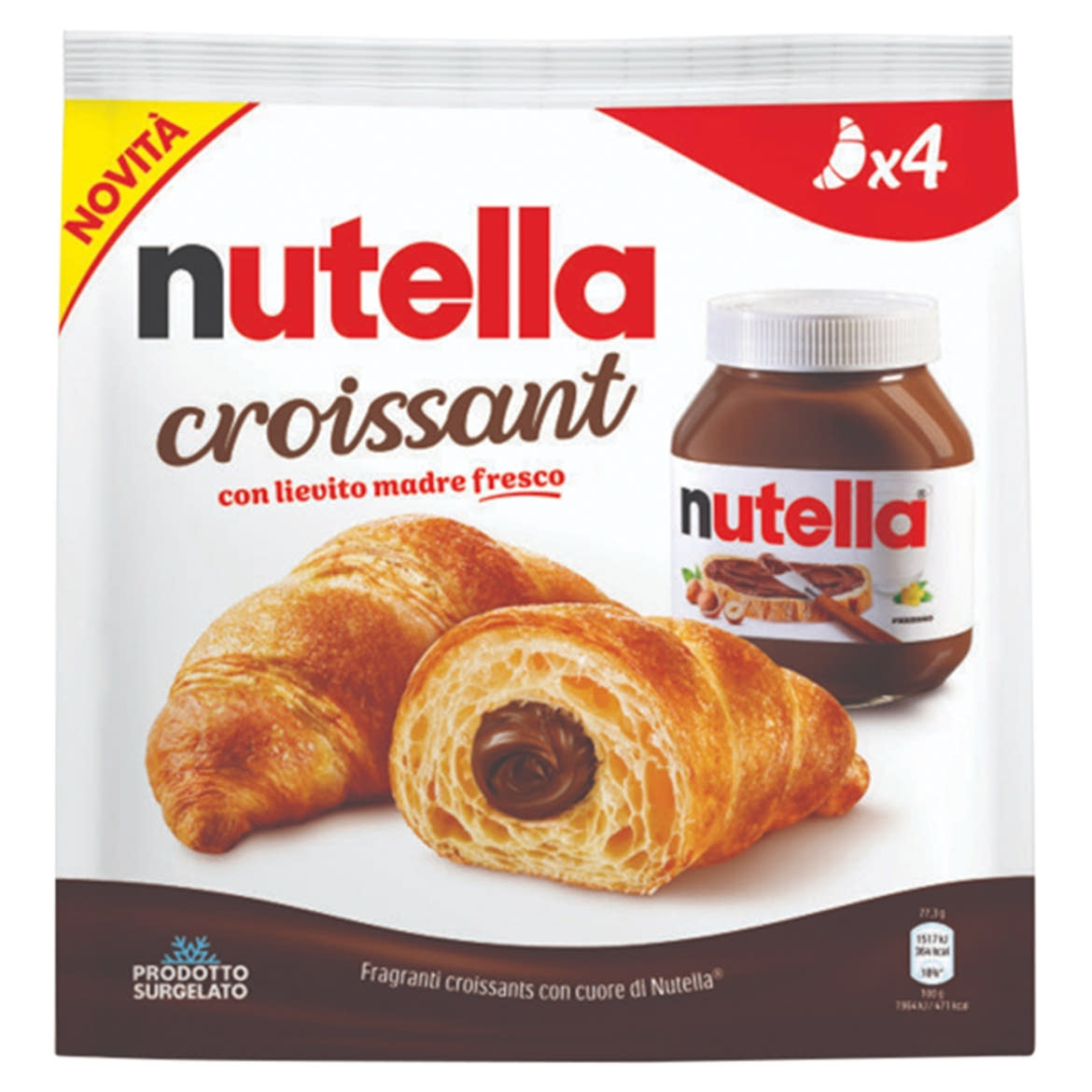 Nutella Croissant, 4 db,