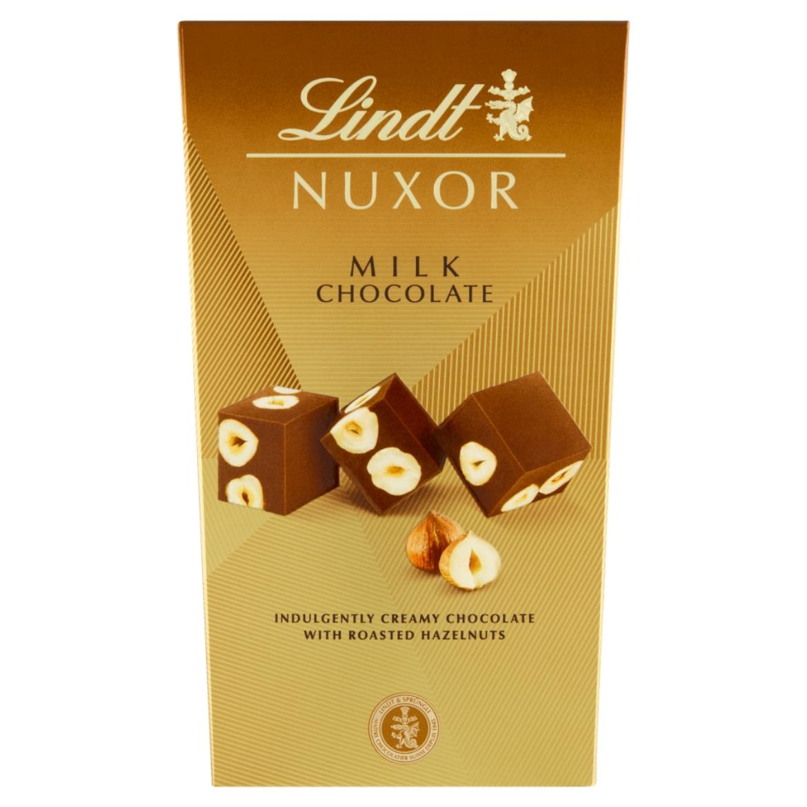 Lindt Nuxor gianduja mogyorós tejcsokoládé egész mogyoróval