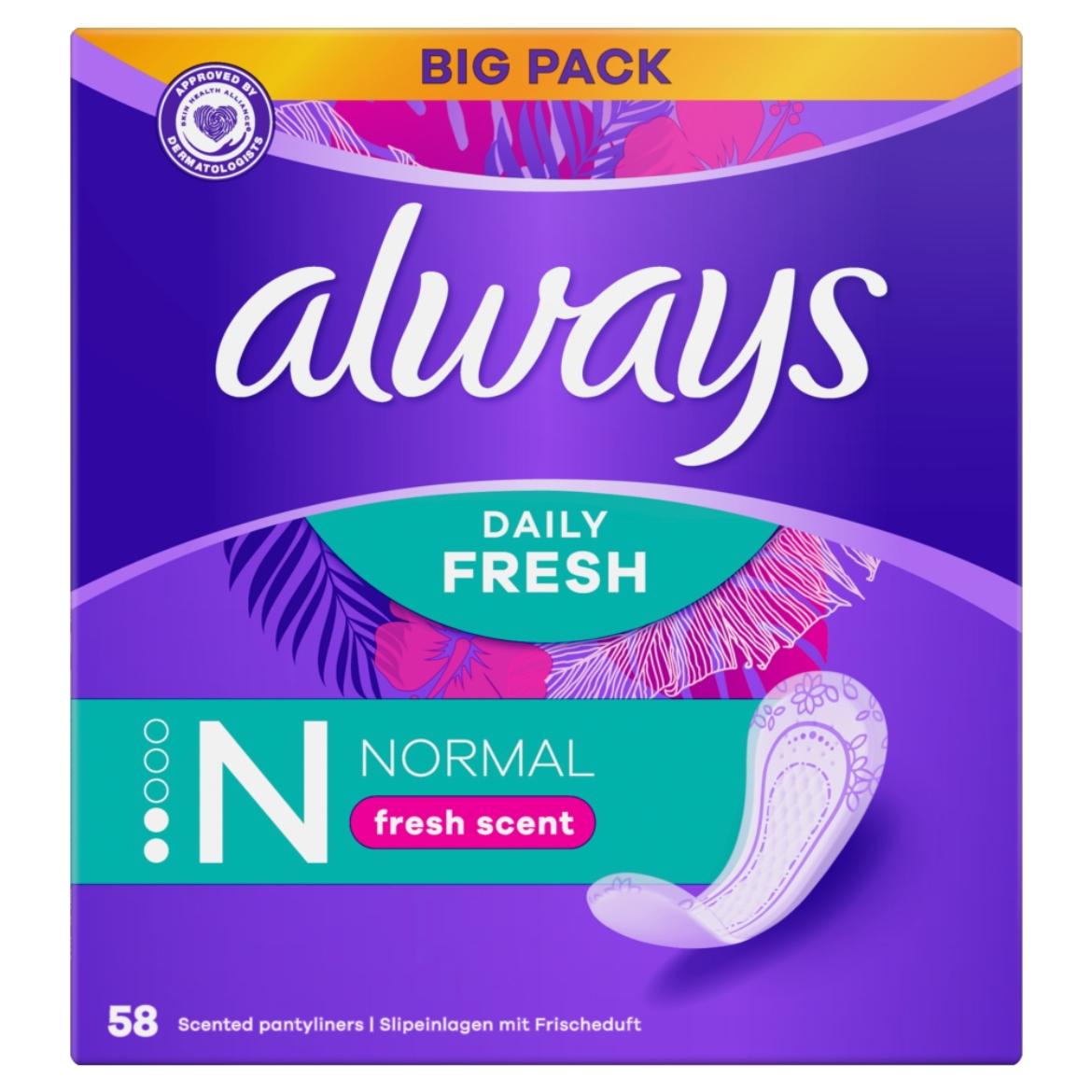Always Dailies Normal Fresh Protect Friss illattal Tisztasági Betét