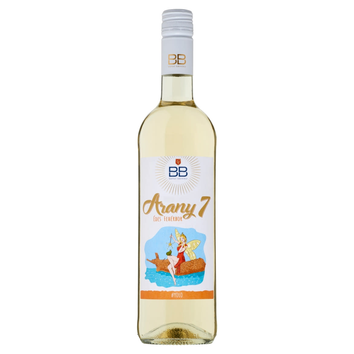 BB Arany 7 Balatonboglári édes fehérbor 7% 0,75 l