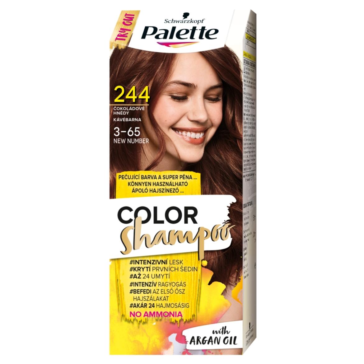 Schwarzkopf Palette Color Shampoo hajfesték 244 kávébarna