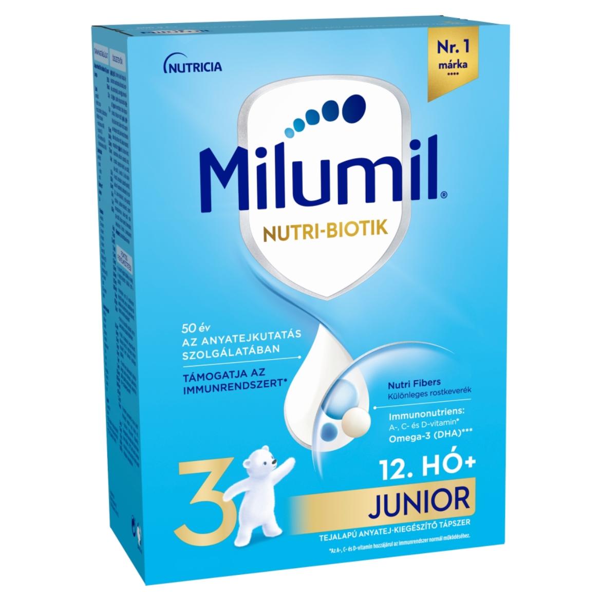 Milumil 3 Junior tejalapú anyatej-kiegészítő tápszer 12. hónapos kortól