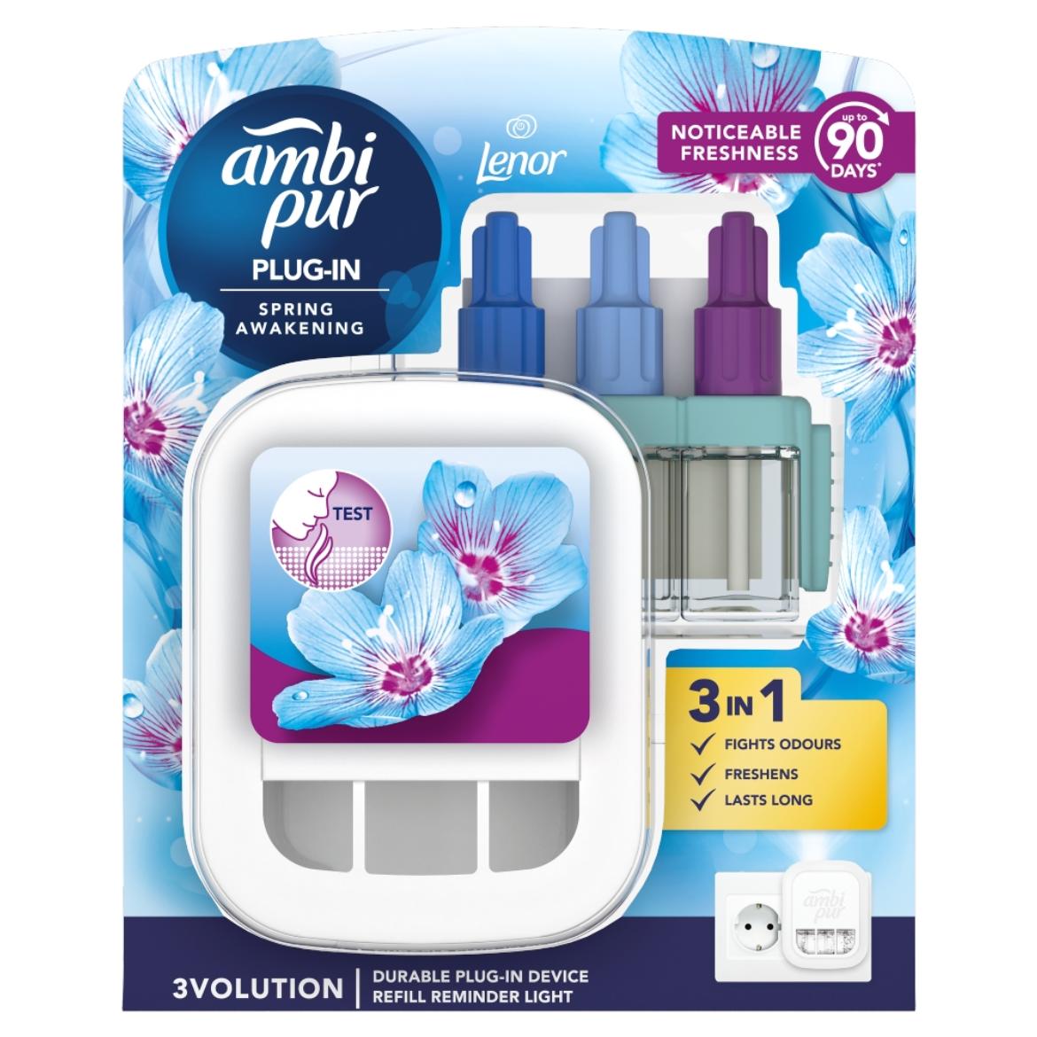 Ambi Pur 3Volution Spring Awakening elektromos légfrissítő kezdőcsomag, 20ml
