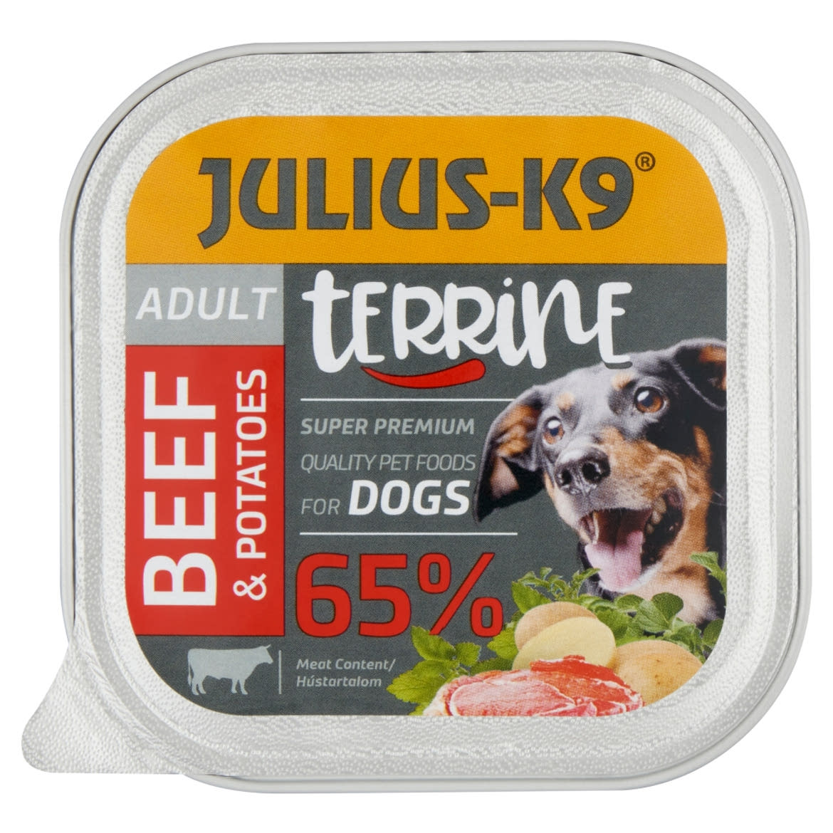 Julius-K9 marha burgonyával teljes értékű eledel felnőtt kutyák számára