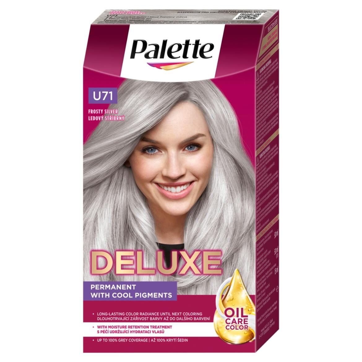 Schwarzkopf Palette Deluxe intenzív krémhajfesték U71 Fagyos ezüst