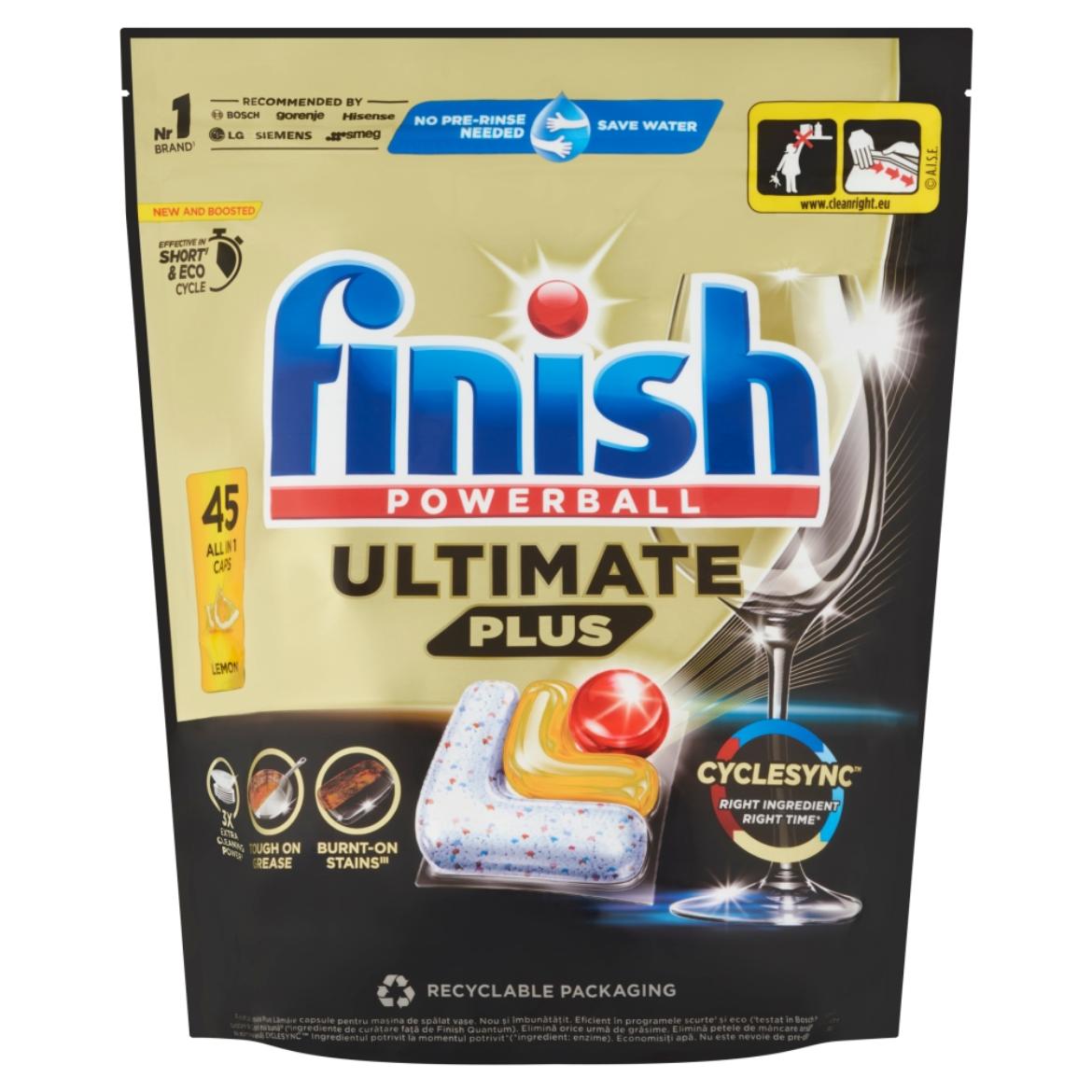 Finish Powerball Ultimate Plus All in 1 Citrom mosogatógép kapszula 45 kapszula