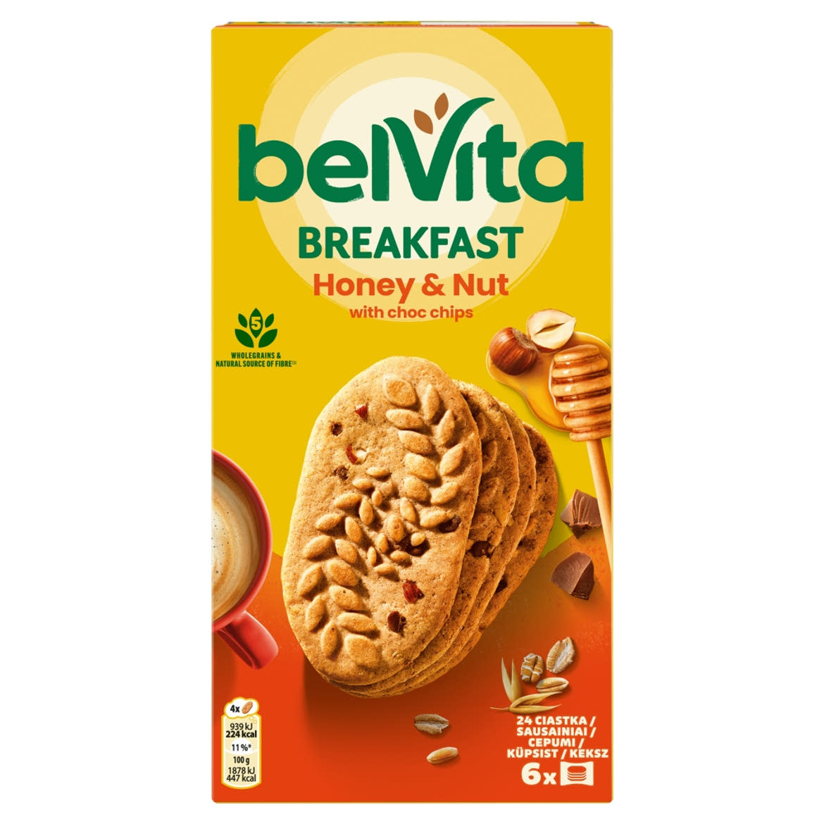 Belvita JóReggelt! törökmogyorós és mézes, gabonás, omlós keksz