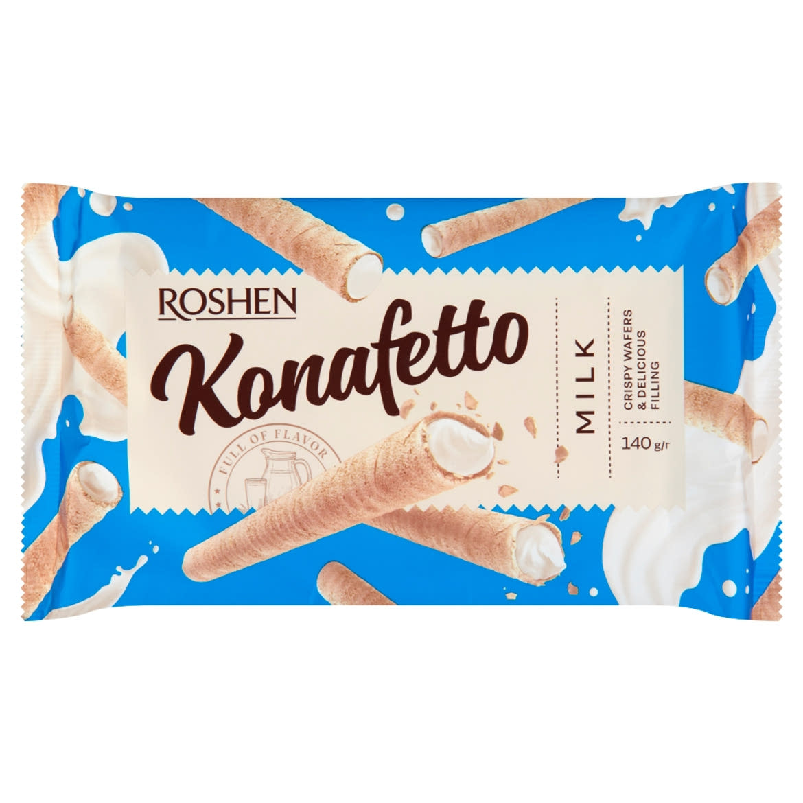 Roshen Konafetto tejkrémmel töltött ostyarúd