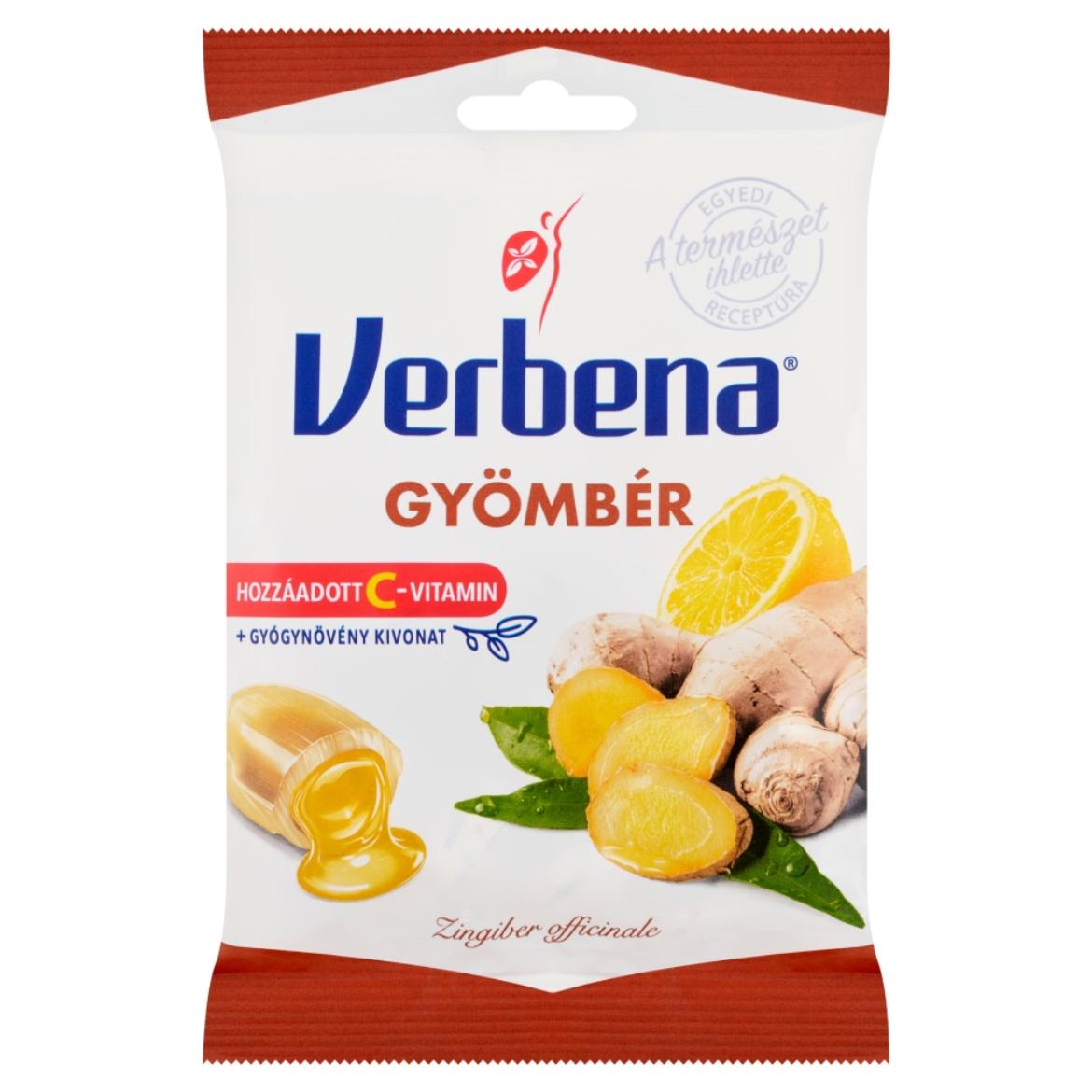 Verbena töltött keménycukorka gyömbérrel és C-vitaminnal