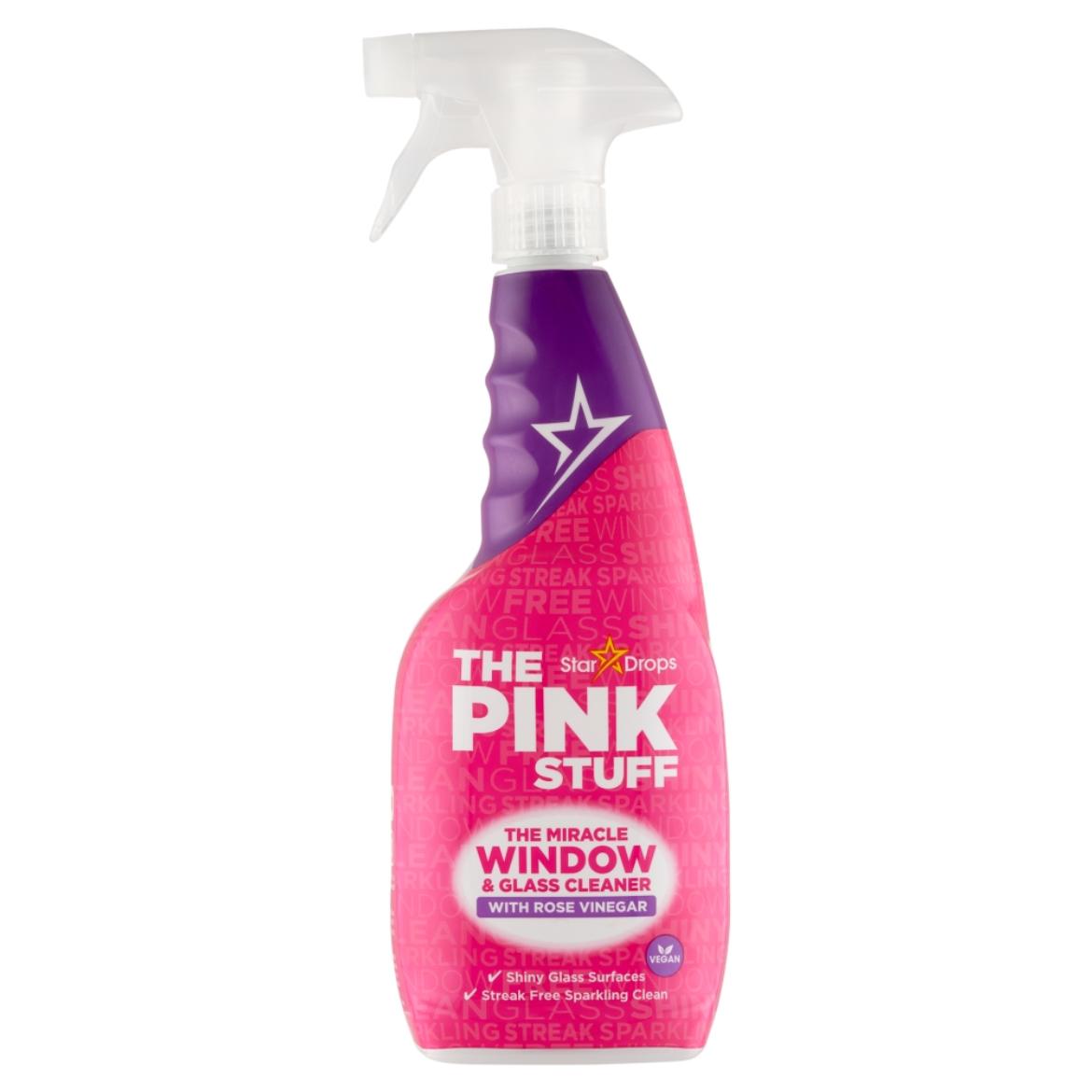 The Pink Stuff ablaktisztító spray rózsaecettel -