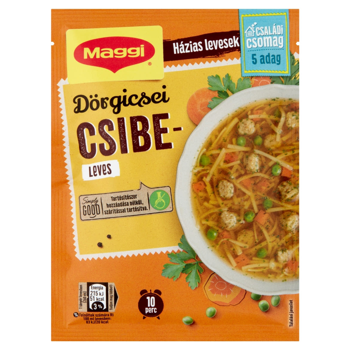 MAGGI XXL Instant leves Dörgicsei csibeleves,