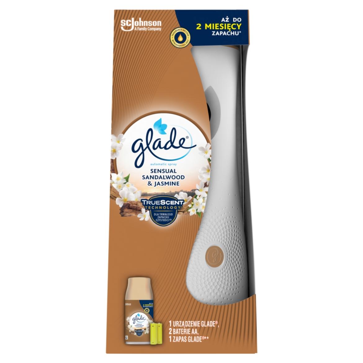 Glade Automatic Spray Sensual Sandalwood 269ml + Jasmine automata légfrissítő készülék