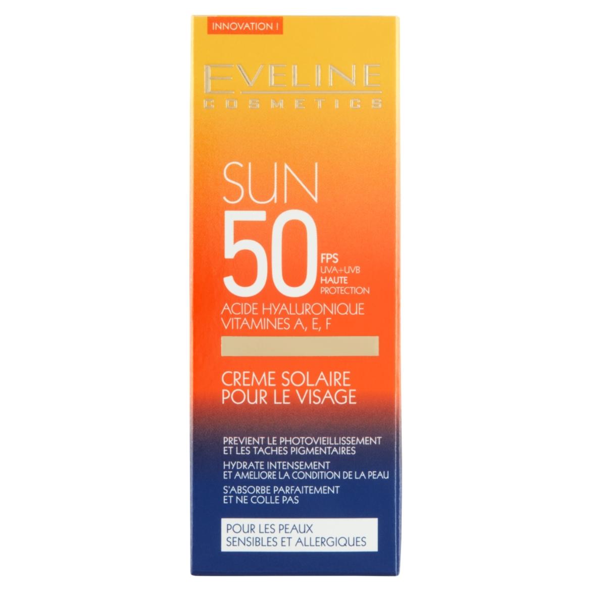 Eveline Cosmetics Sun Care Expert napvédő arckrém SPF 50