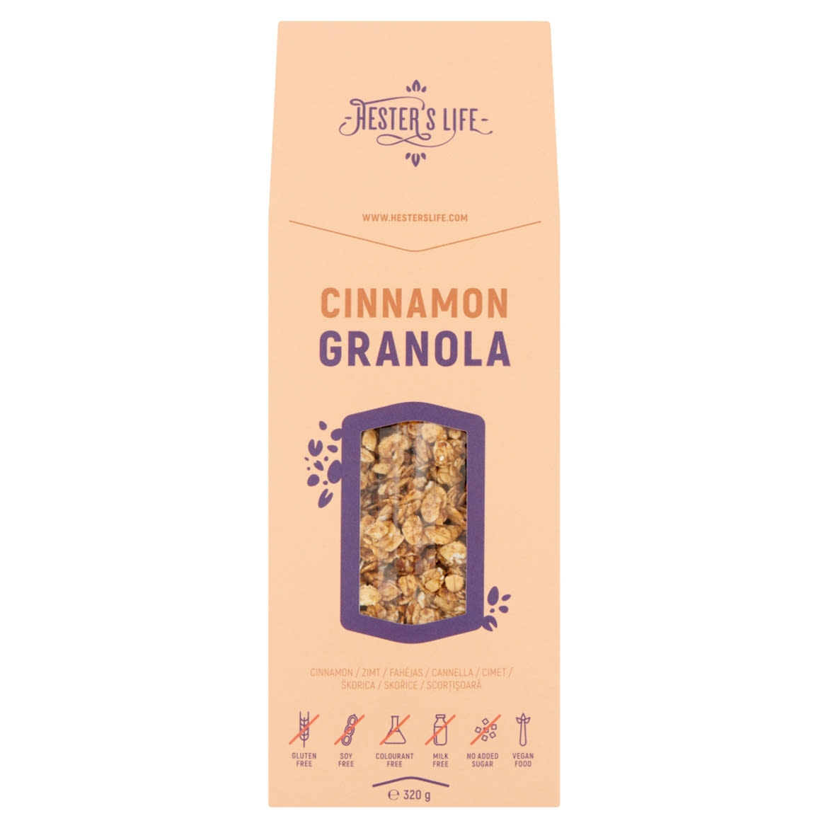 Hester's Life fahéjas granola