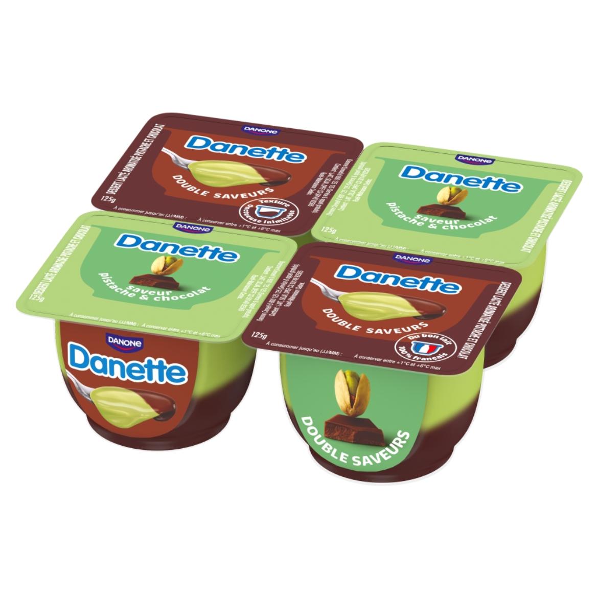 Danette pisztácia- és csokoládéízű puding 4 x  (500 g)
