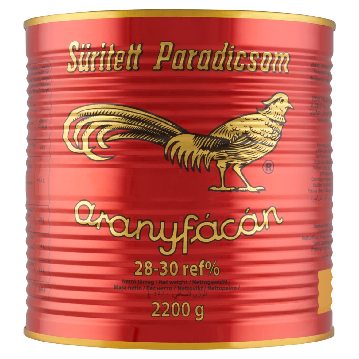 Aranyfácán sűrített paradicsom 28-30 ref%