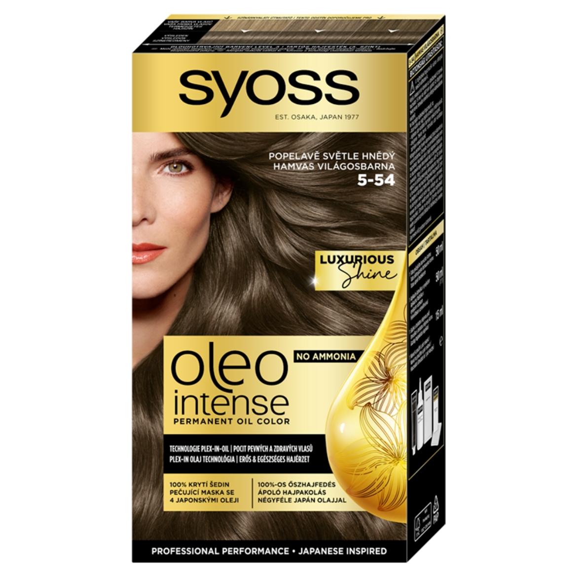 Syoss Oleo Intense tartós hajfesték 5-54 hamvas világos barna