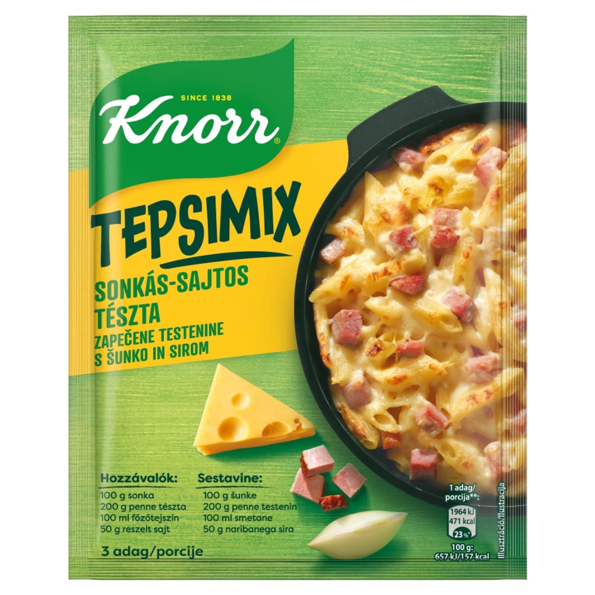 Knorr Tepsimix sonkás-sajtos tészta alap