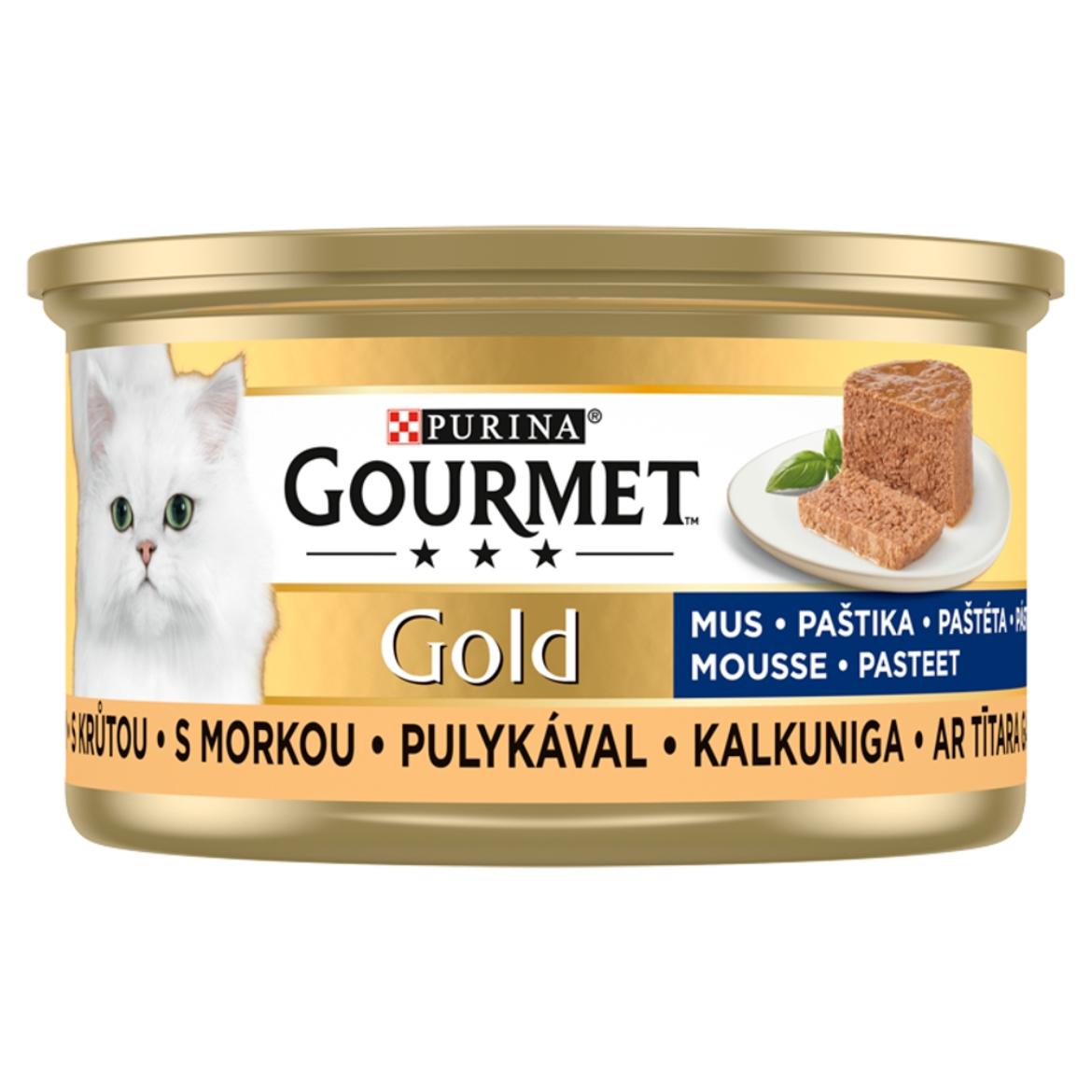 Gourmet Gold pástétom pulykával teljes értékű állateledel felnőtt macskák számára