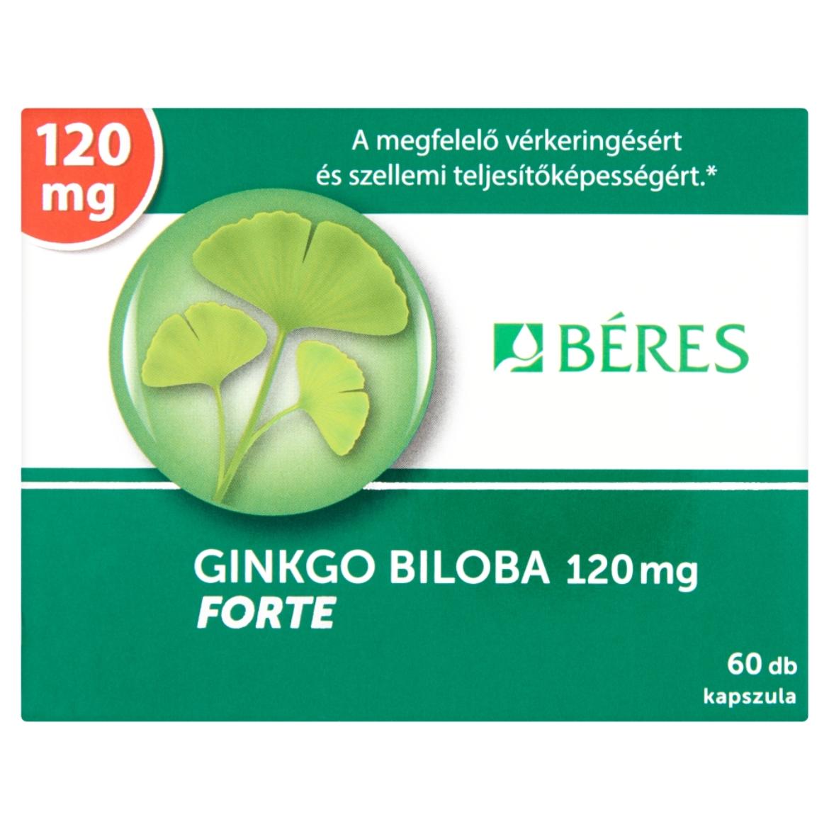 Béres Ginkgo biloba 120 mg Forte étrend-kiegészítő kapszula