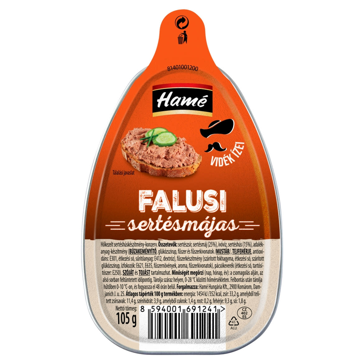 Hamé falusi sertésmájas