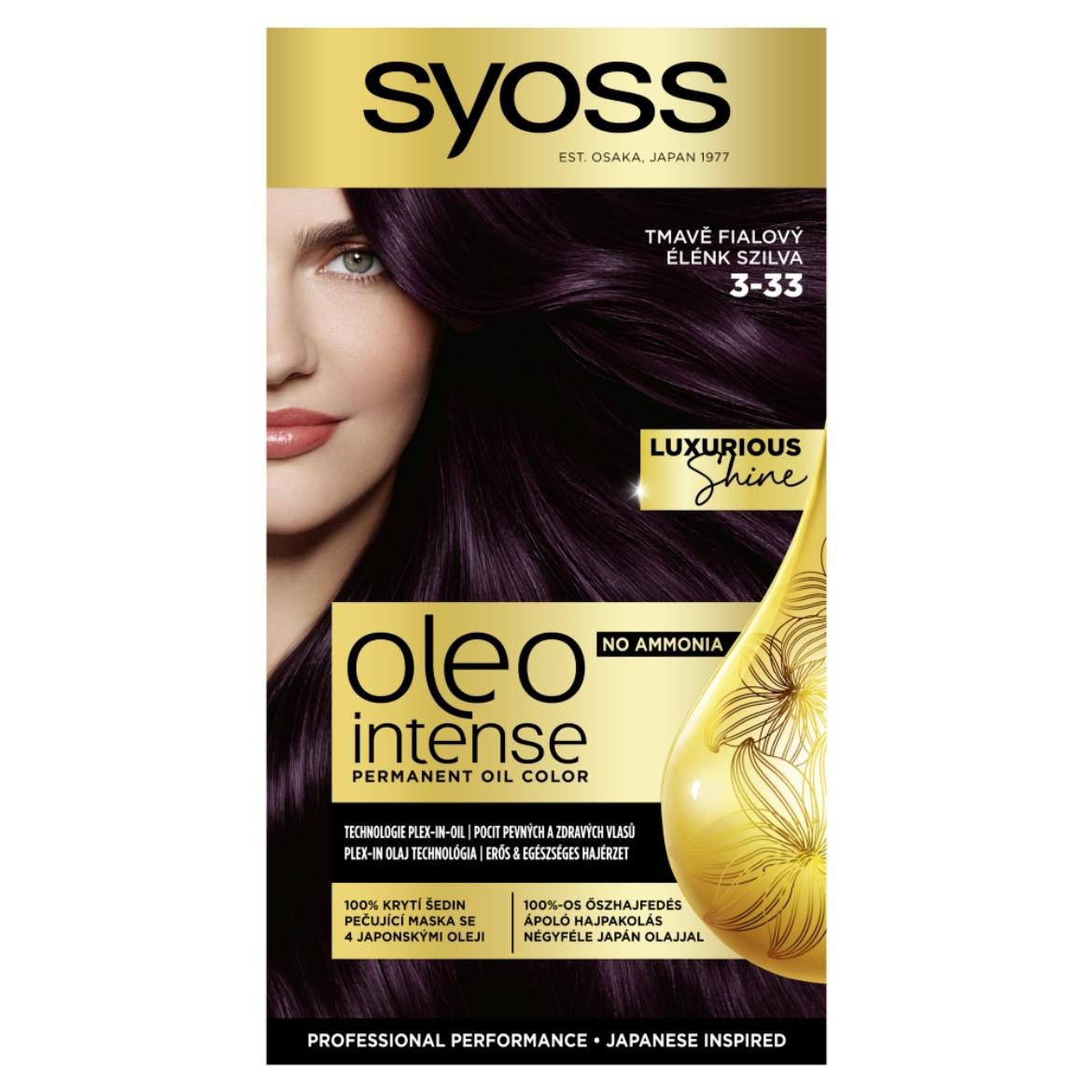 Syoss Color Oleo intenzív olaj hajfesték 3-33 Élénk szilva