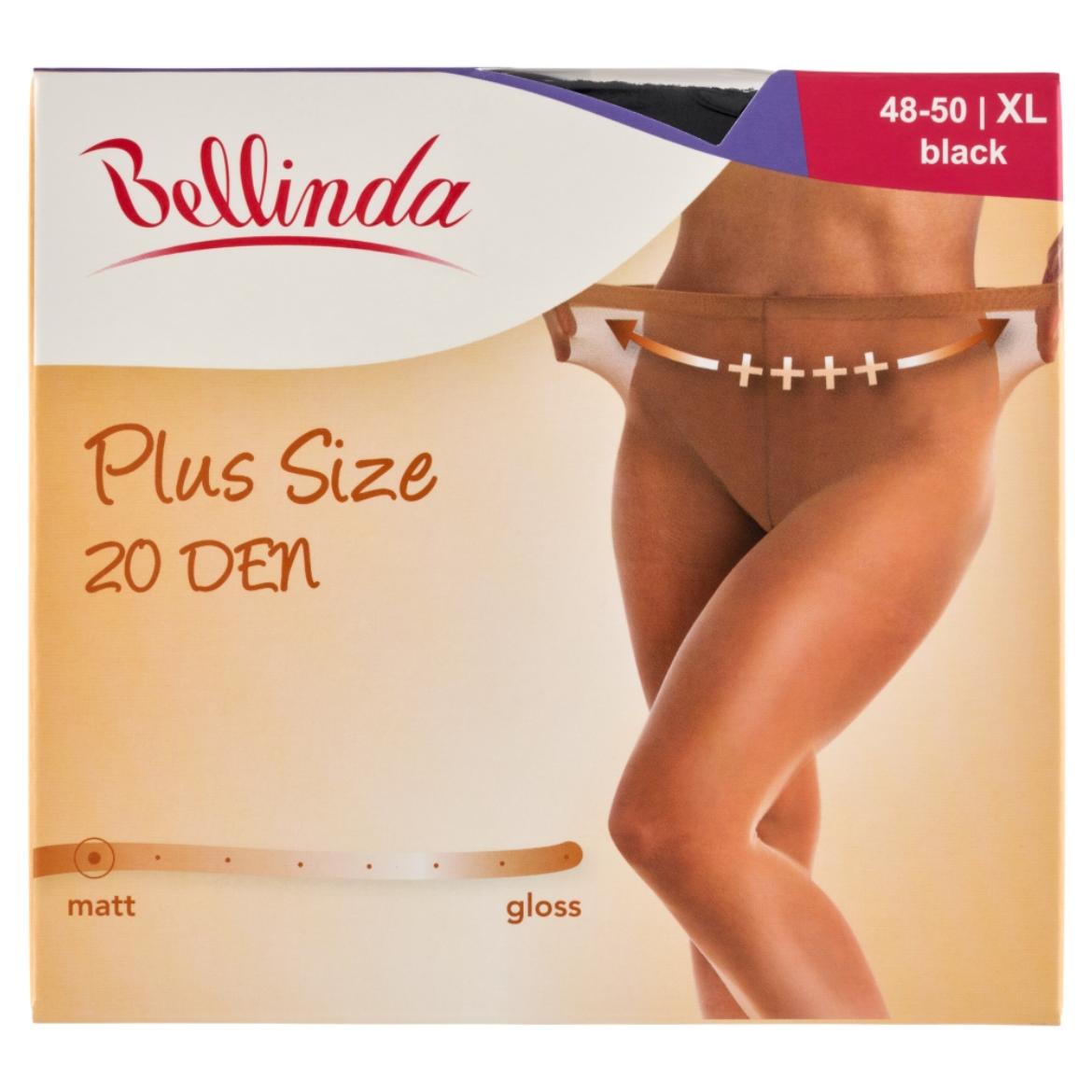Bellinda Plus Size harisnya, fekete, XL