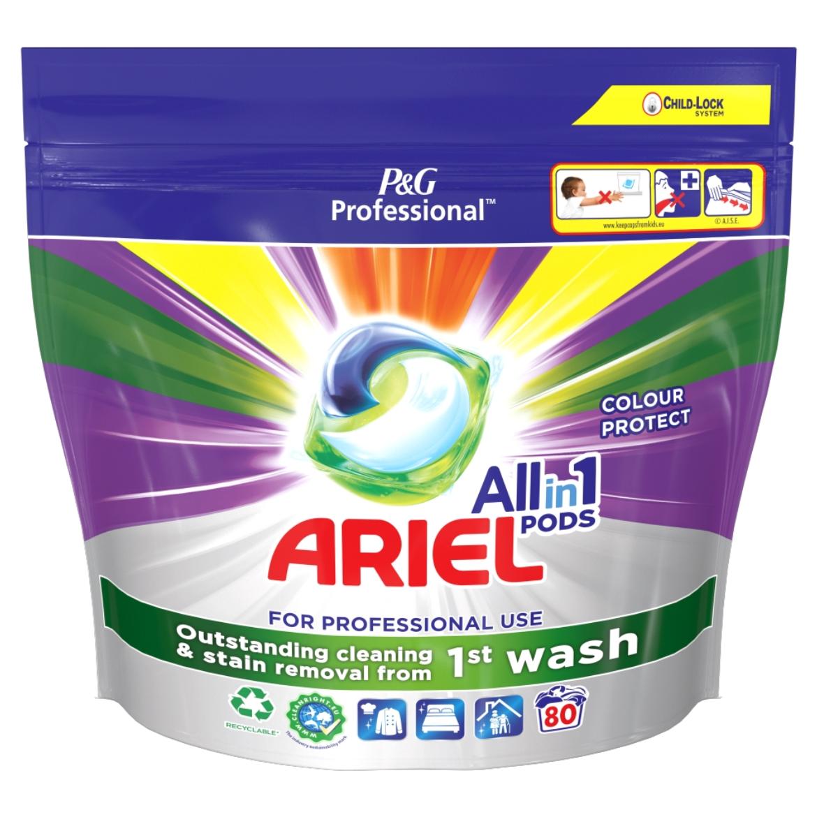 Ariel Professional All-In-1 PODS Folyékony Mosószerkapszulák Color, 80 Mosás
