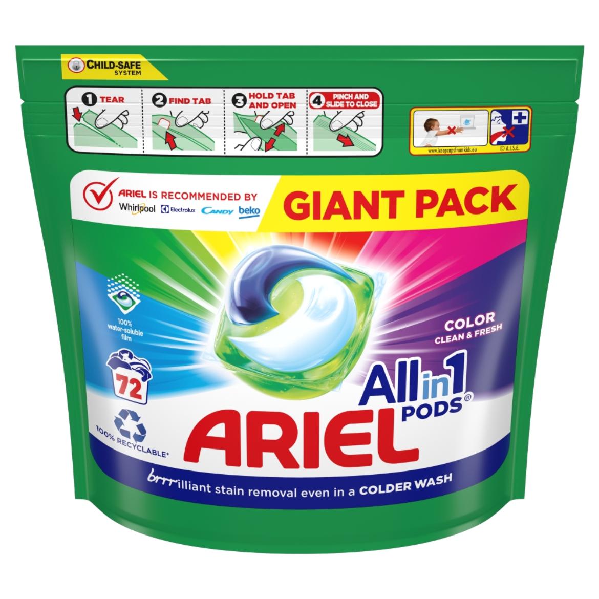 Ariel All-in-1 PODS Color Clean & Fresh Folyékony Mosószerkapszula