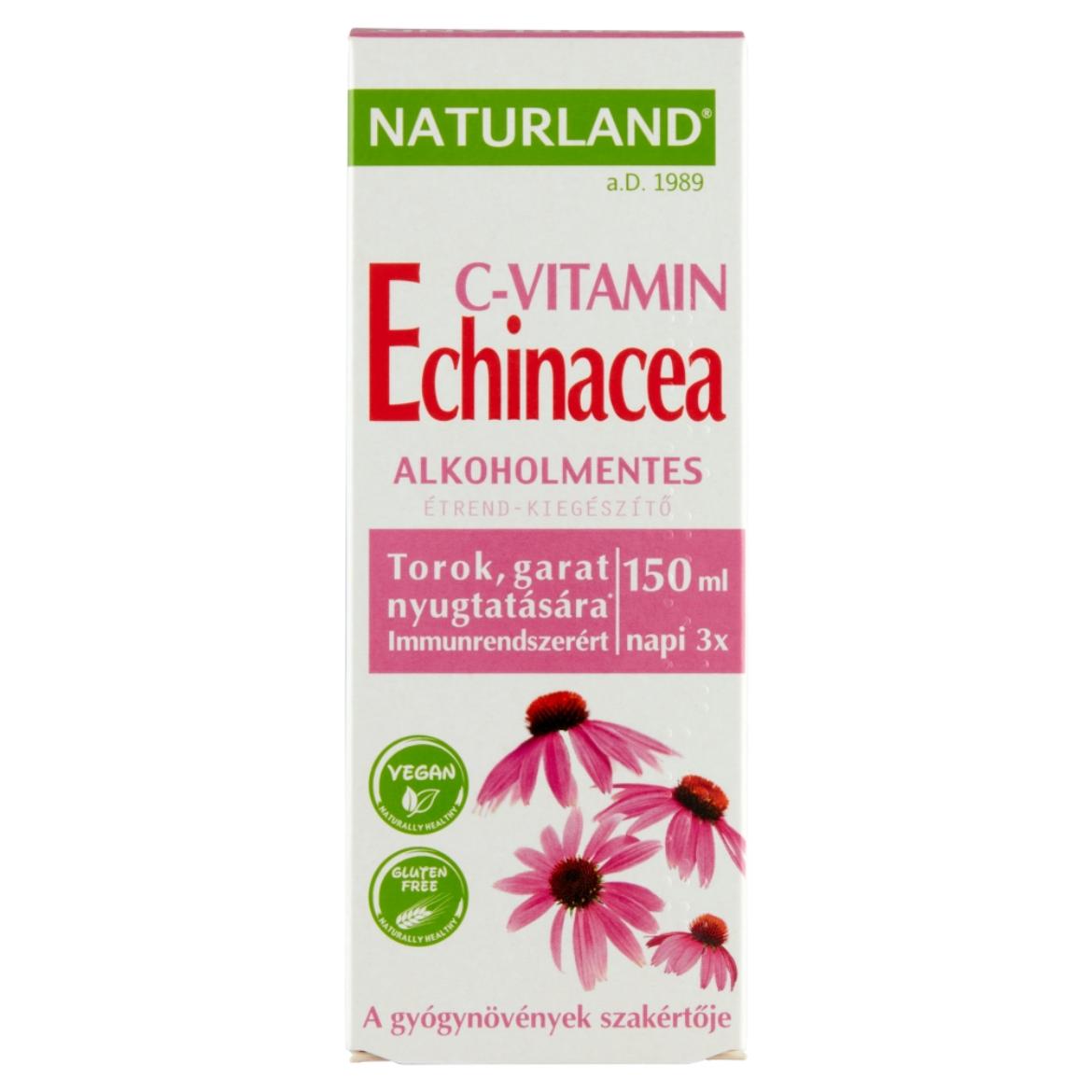 Naturland Vitalstar Echinacea + C-vitamin alkoholmentes folyékony étrend-kiegészítő