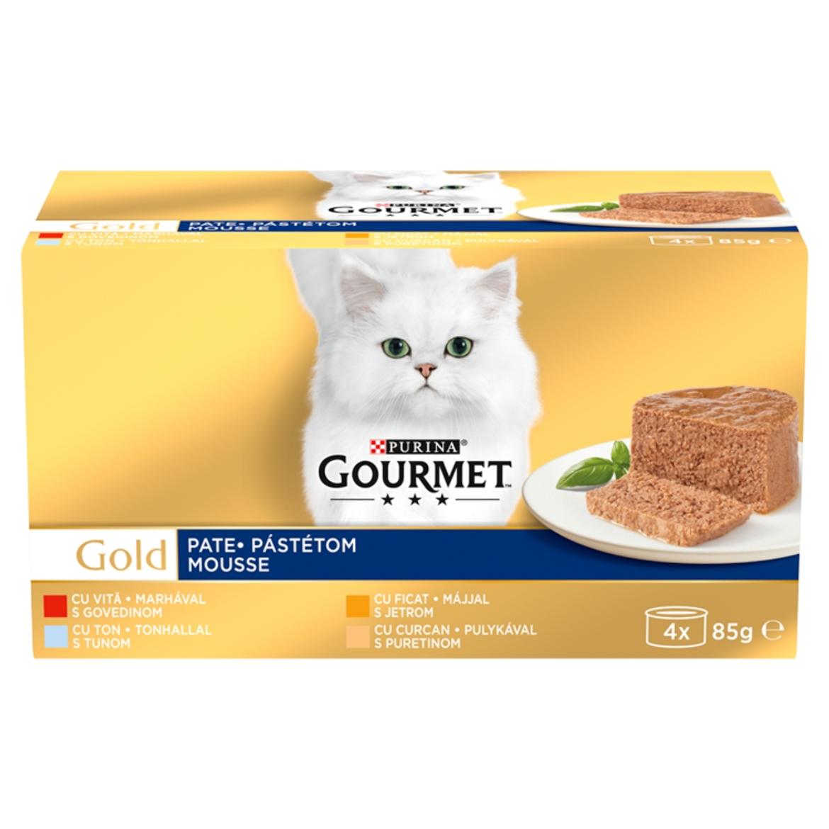 Gourmet Gold teljes értékű állateledel felnőtt macskák számára 4 x