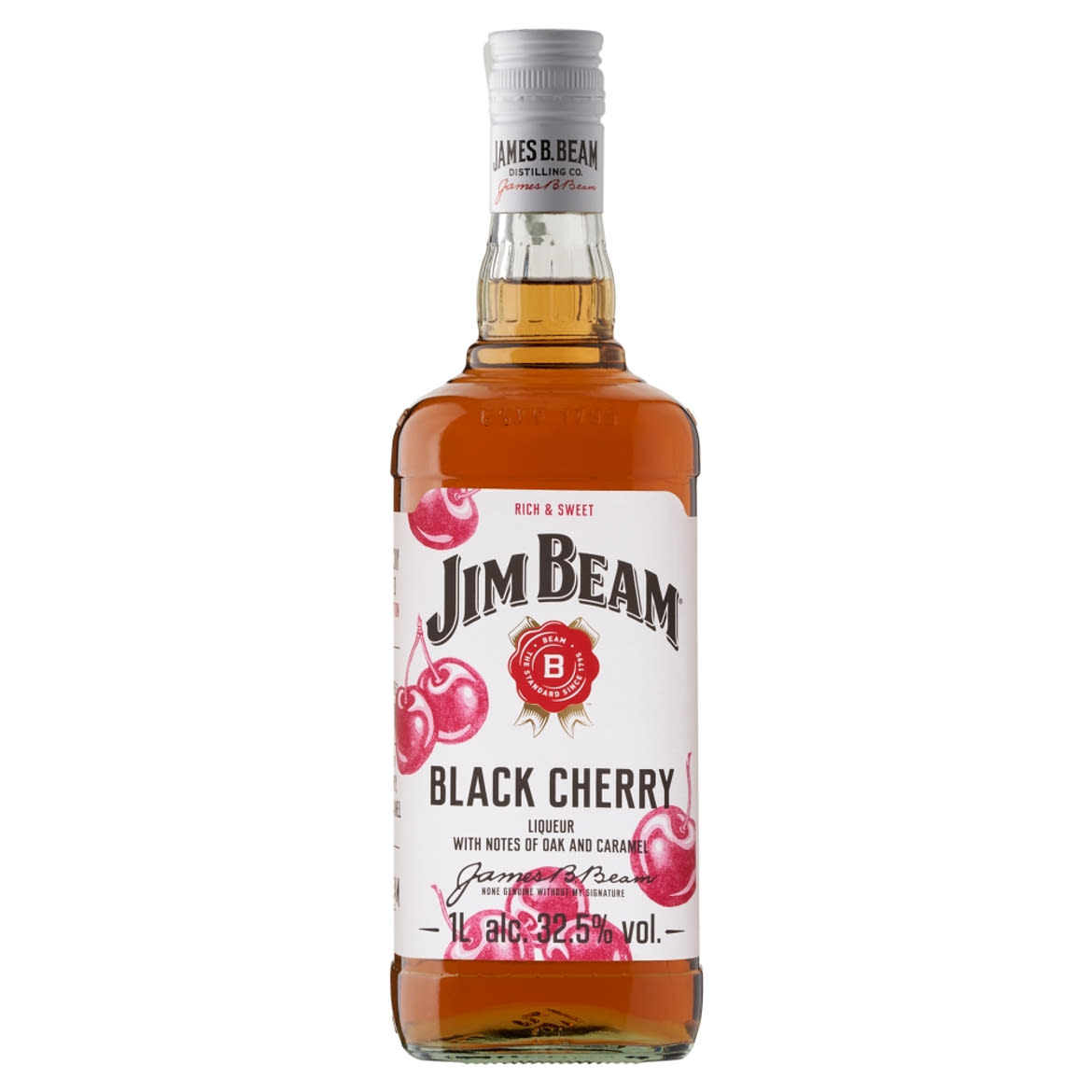 Jim Beam Black Cherry cseresznye ízesítésű bourbon whiskey alapú likőr 32,5% 1 l