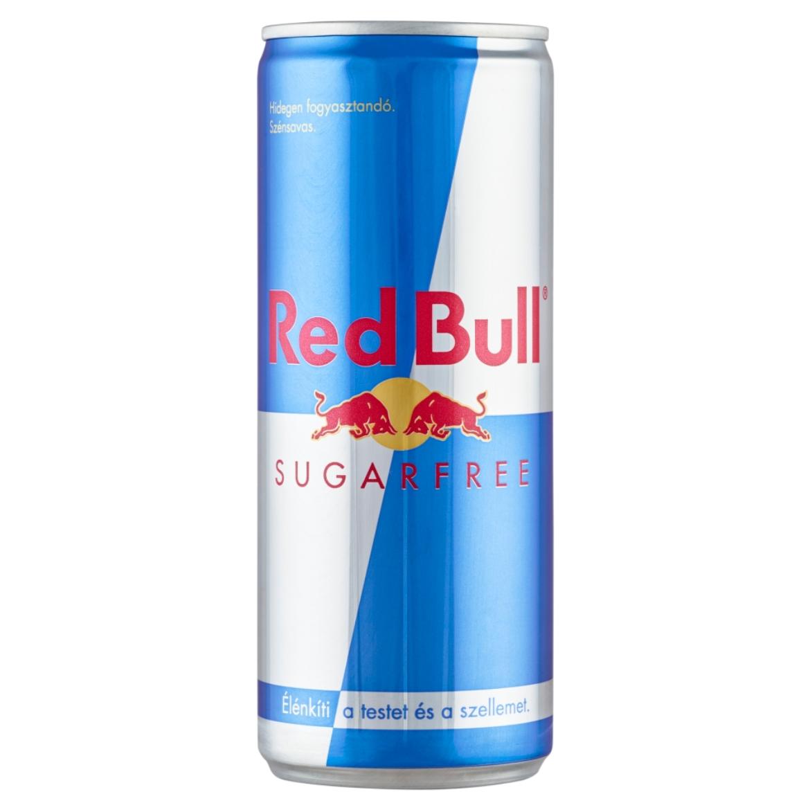 Red Bull Sugarfree magas koffeintartalmú szénsavas energiaital édesítőszerekkel