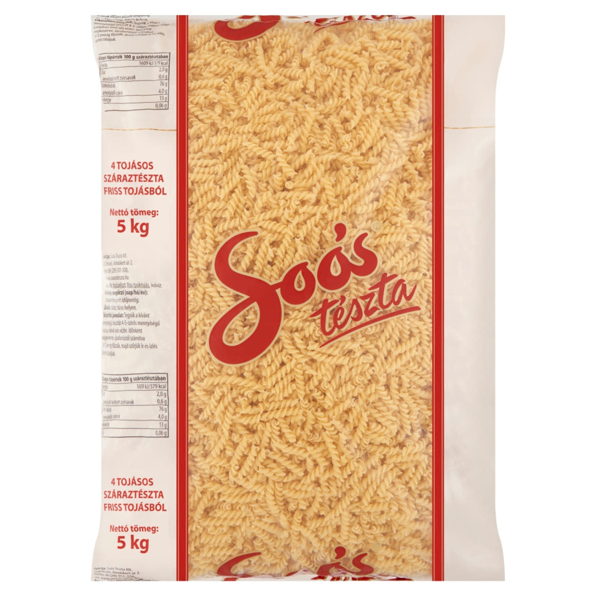 Soós orsó 4 tojásos száraztészta