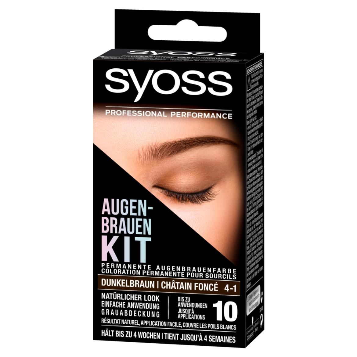 Syoss Brow Tint tartós szemöldökfesték 4-1 sötétbarna