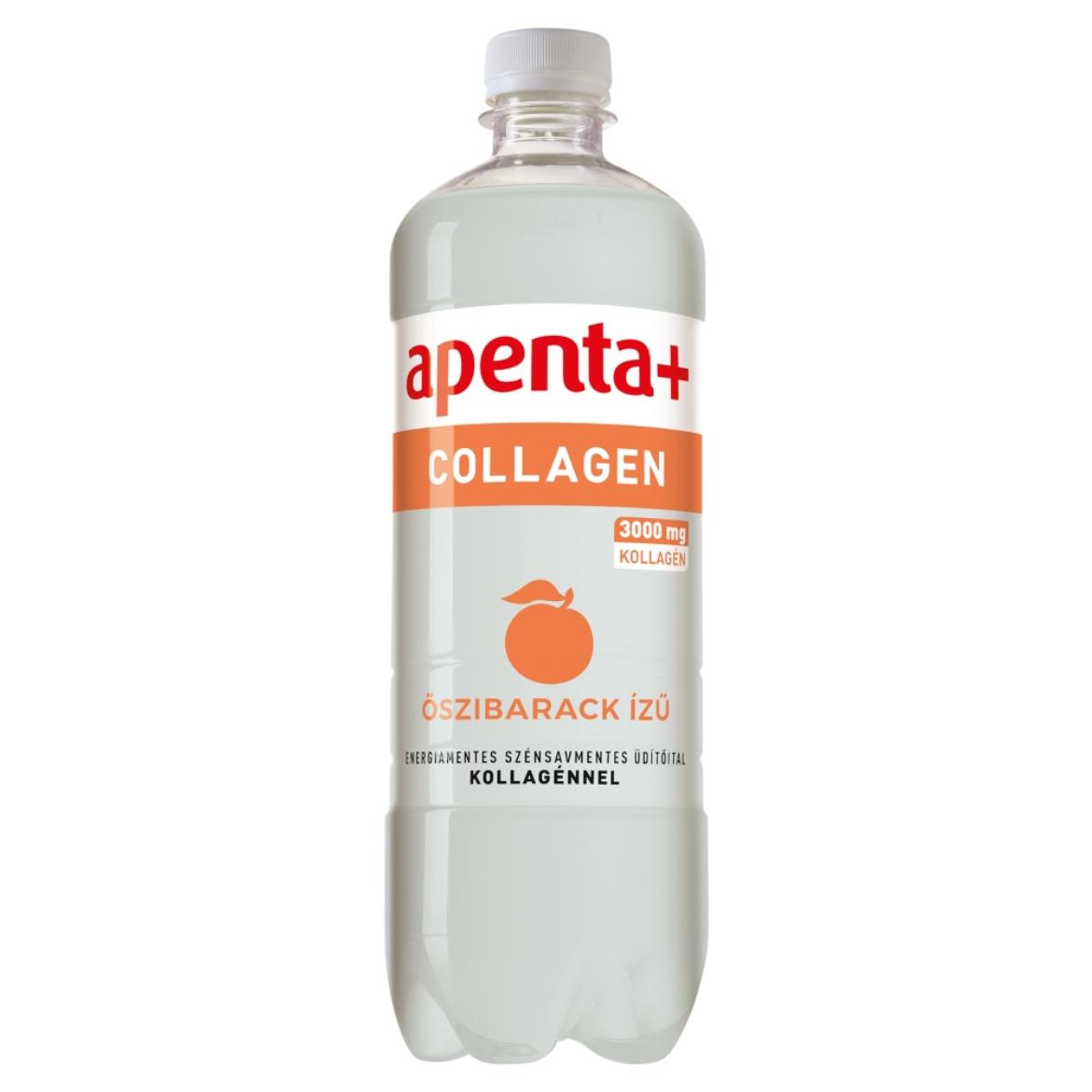 Apenta+ Collagen őszibarack ízű energiamentes szénsavmentes üdítőital kollagénnel