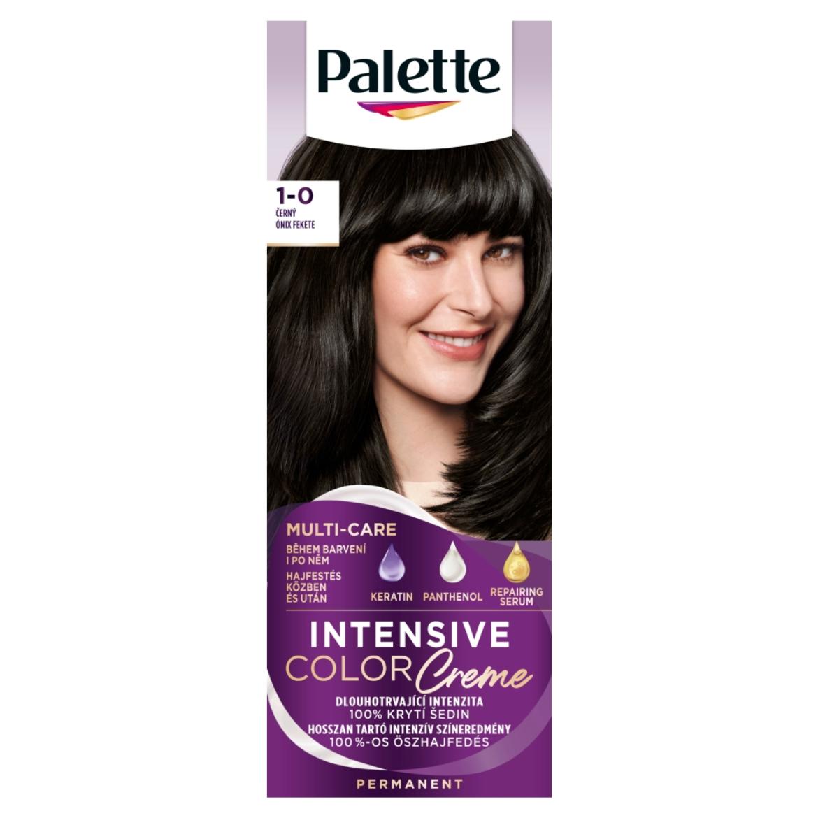 Schwarzkopf Palette Intensive Color Creme tartós hajfesték 1-0 ónix fekete (N1)