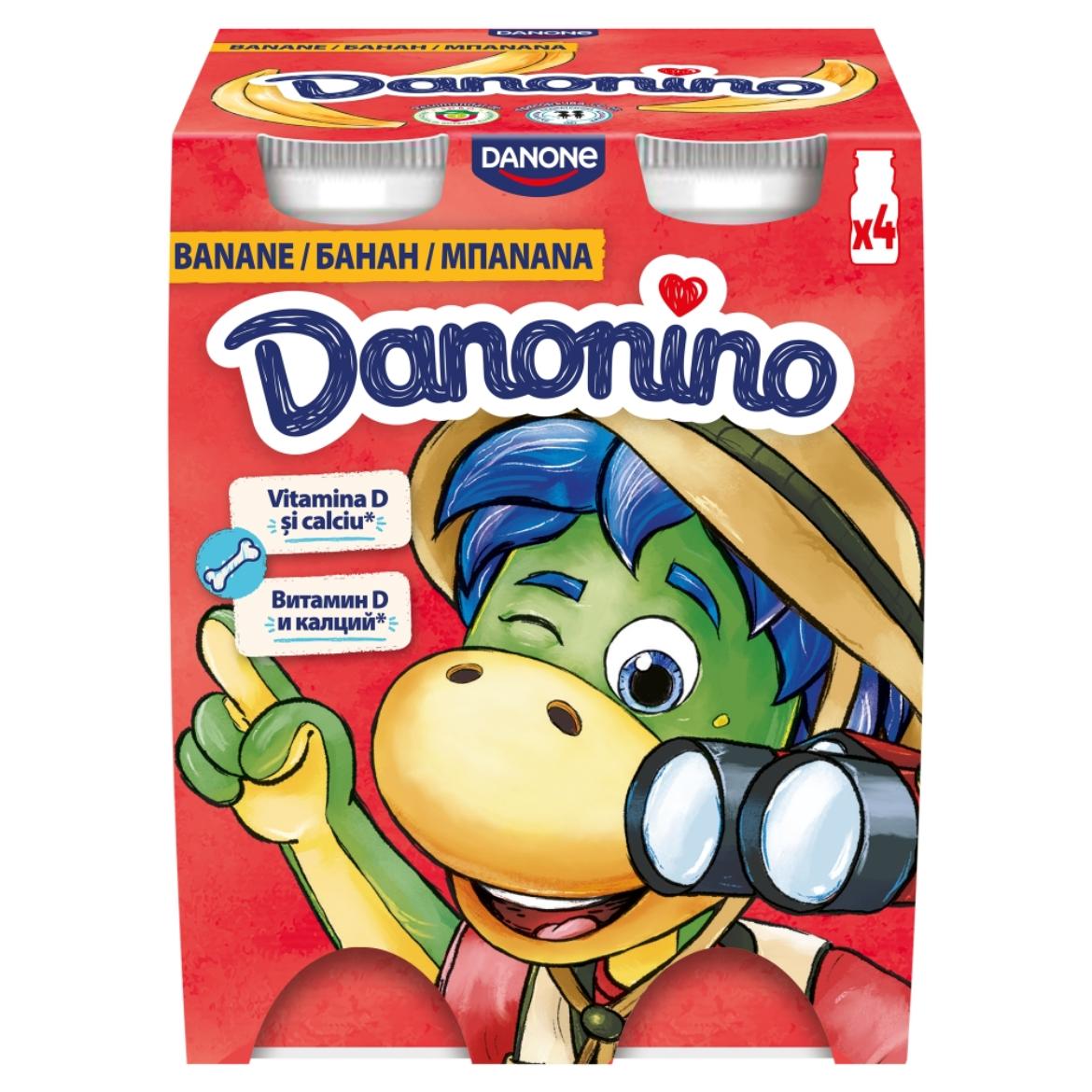 Danone Danonino zsírszegény banánízű joghurtital kalciummal és D3-vitaminnal 4 x  (400 g)