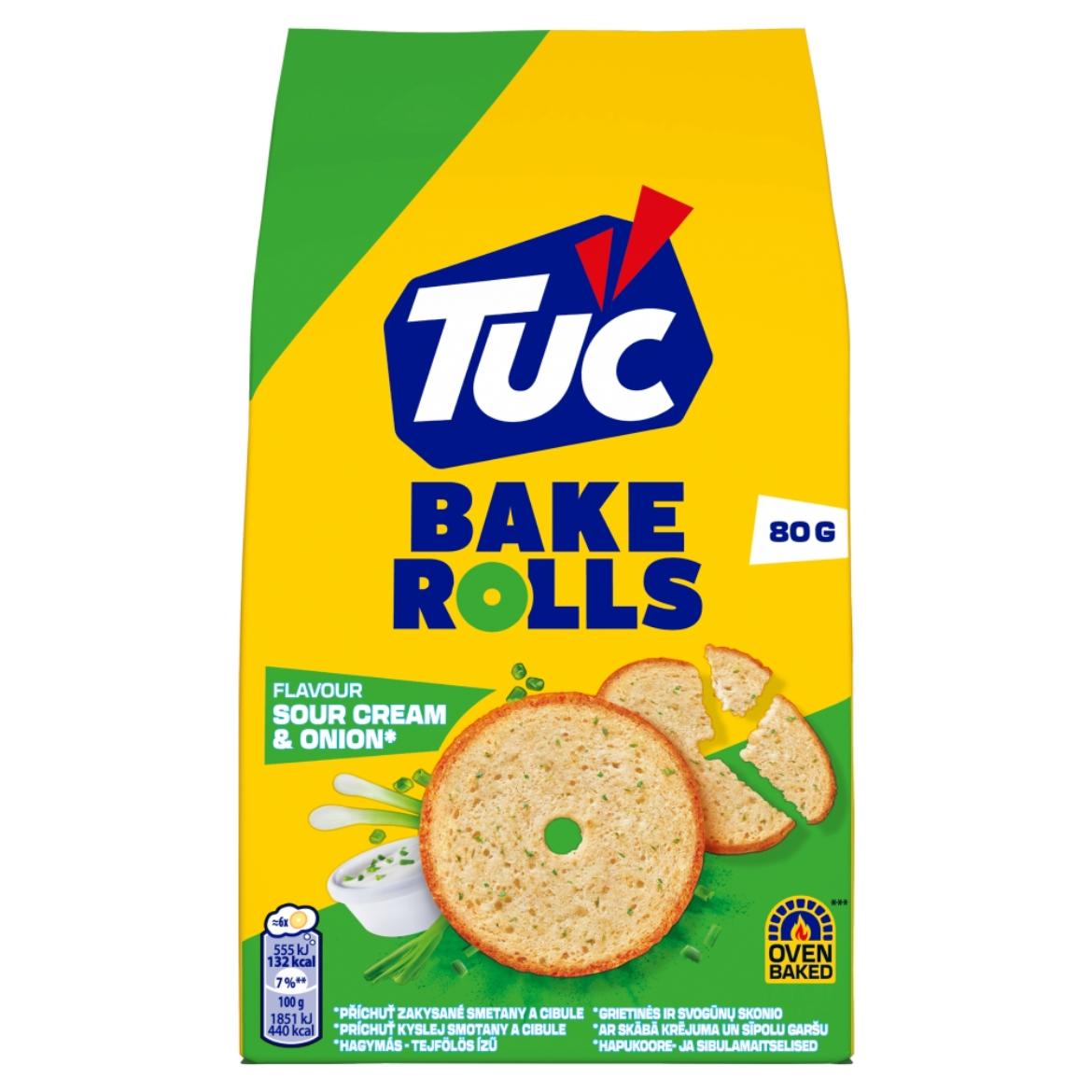 Tuc Bake Rolls hagymás - tejfölös ízű kétszersült