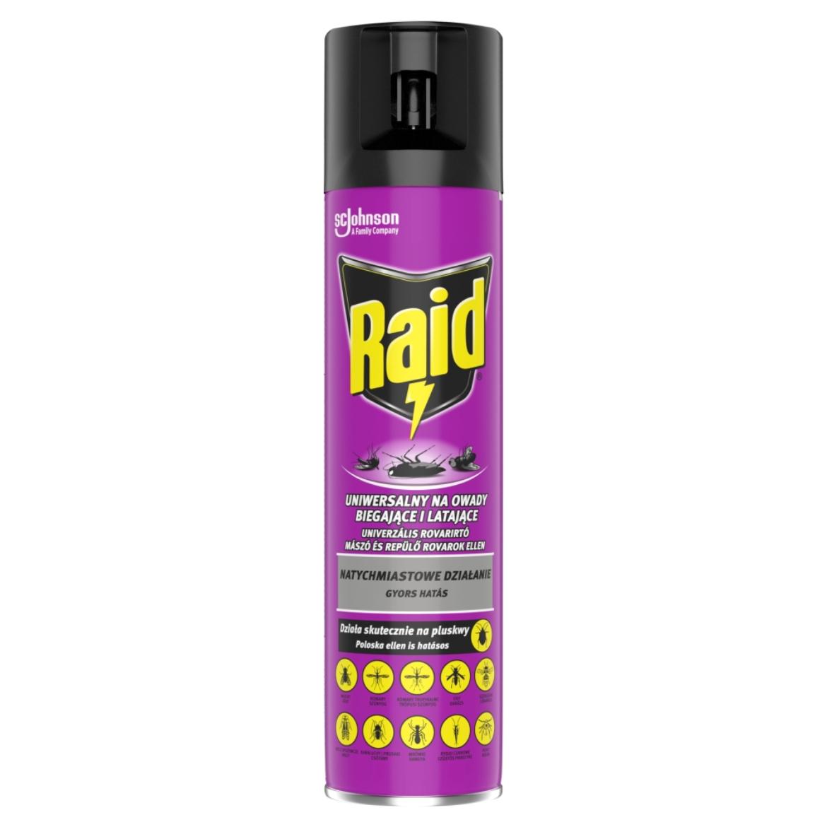 Raid univerzális rovarirtó mászó és repülő rovarok ellen