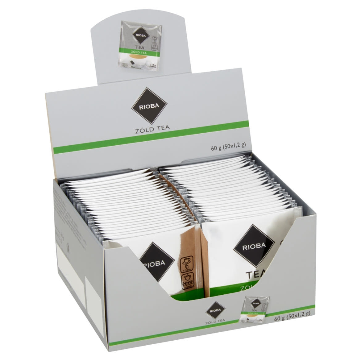Rioba filteres zöld tea 50 filter 60 g