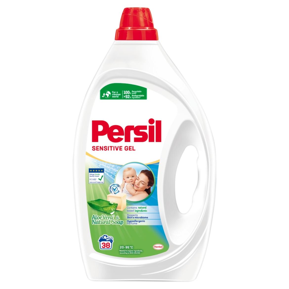 Persil Sensitive Gel folyékony mosószer fehér és világos ruhákhoz 38 mosás