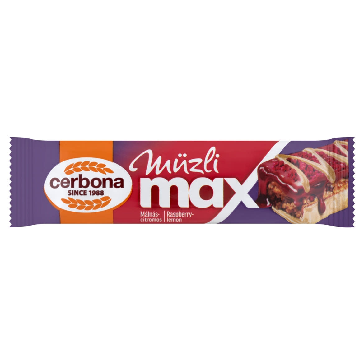 Cerbona Müzli Max málnás- citromos
